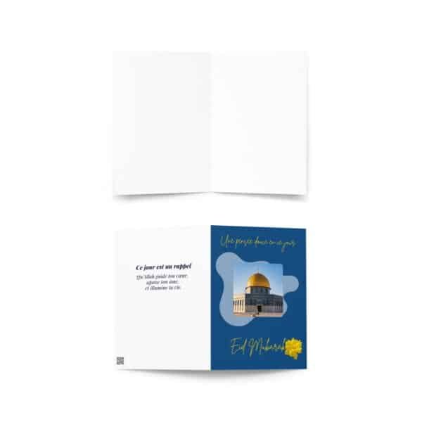Carte de vœux Eid “Bleu Marine Élégant” – Image 2