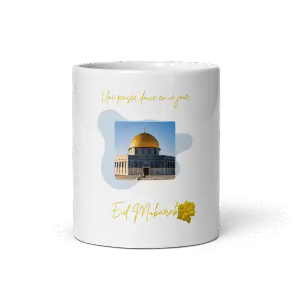 Mug Eid Mubarak Dôme du Rocher : 1 cadeau fort de sens - Image 8