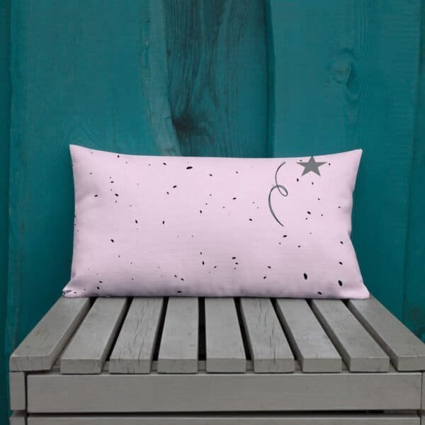 Coussin islamique premium enfant personnalisé – 1 an de plus couleur rose (insert inclus) – Image 7