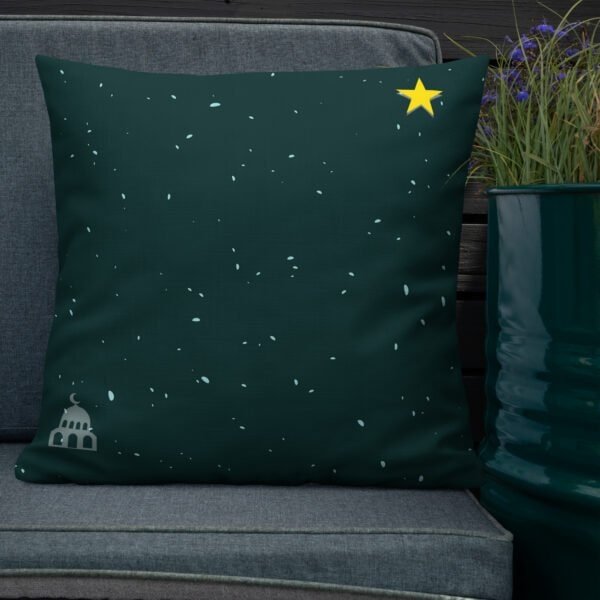 Coussin islamique premium enfant personnalisé – 1 an de plus, couleur bleu marine (insert inclus) – Image 5